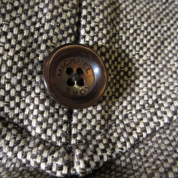 Michael Kors Mini Tweed Chocolate Combo Skirt - Picture 5 of 9